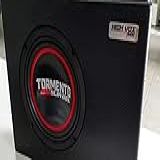 Caixa Slim Sub Woofer Tormento Alto Falante 200wrms 8 Polega