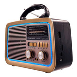 Caixa Som Antigo Rádio Retrô Vintage Bluetooth Am Fm Sw Usb