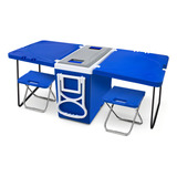 Caixa Térmica 32 L Com Mesa E Cadeira Praia Camping 5 Em 1