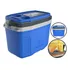 Caixa Térmica Cooler Com Alça Praia Pesca Camping Cor Azul