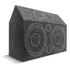 Caixa Trio Dutada 2 Falante 12 + 2 Tweeter + 2 Driver Vazia Cor Preto
