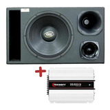 Caixa Trio Eros 450wrms 12 Pol + Driver + Tweeter + Modulo