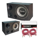 Caixa Trio Pioneer 12'' 700w Completa + Mód Taramps Ds 800x4