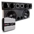 Caixa Trio Som Amplificada Completa 2 Sub 12 +modulo Taramps