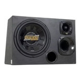 Caixa Trio Spyder 12 Pol Subwoofer Drive Tweeter Ativa Autom