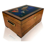Caixa Umidora De Charutos Gaveta Com Design Luxuoso Grande