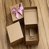 Caixinha 7x7x5cm Para Lembrancinha Brownie Pão De Mel Kraft Sem Laço - 100 Peças