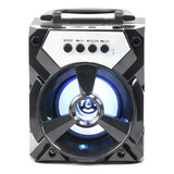 Caixinha De Som Caixa Speaker Bluetooth Portátil Altomex Mp3 Pen Drive Rádio Fm Bateria Recarregável Muito Potênte Preto