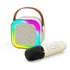 Caixinha Karaoke C/ 1 Microfones S/ Fio Bluetooth Infantil