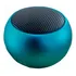 Caixinha Som Bluetooth Tws Metal Redonda Mini Speaker 3w Cor Azul 5v