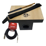 Cajon De Colo Eletroacústico Correia Vassourinha Cabo Cor Natural