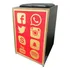 Cajon Jaguar K2 Acústico Inclinado Profissional Cor 028 Redes Sociais