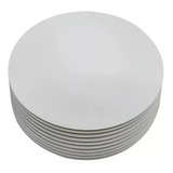 Cake Board 35cm Para Bolo Em Mdf 3mm 10 Unidades. Cor Branco