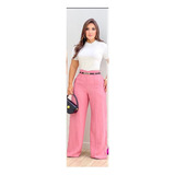 Calca Alfaiataria Pantalona Feminina