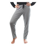 Calça Avulsa Feminina De Pijama Xadrez Empório