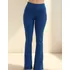 Calça Bandagem Flare Feminina Boca De Sino Cintura Alta