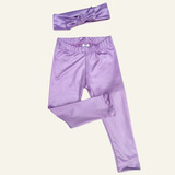 Calca Bebe Legging Couro