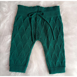 Calça Bebê Mijao De Tricô Lã 100 % Acrílico Outono/inverno