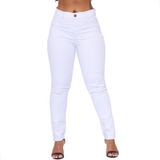 Calca Branca Jeans Feminina