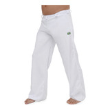 Calça Capoeira Abada Branco Brasilwear Unisex Helanca Adulto