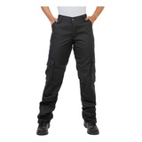 Calça Cargo Feminina Preta Militar Uv50  Use Tático