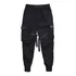 Calça Cargo Masculina Fitas Harem Joggers Streetwear