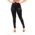 Calça Cirre Tipo Couro Moda Blogueira Legging Fuso Feminina