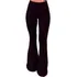 Calça De Bandagem Flare Cintura Alta Cós Alto Bandagem Sino