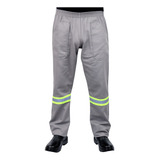 Calça De Brim Pesado Faixa Refletiva Uniforme Profissional