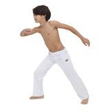 Calça De Capoeira Infantil Branca Reforçada Abada Brasilwear