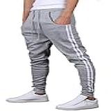 Calça De Moletom Saruel Skinny M1 Masculina E Feminino (br, Alfa, G, Regular, Regular, Cinza Claro)