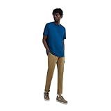 Calça Em Sarja Masculina Chino Marrom 044