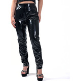 Calça Estilosa De Couro Vinil Casual 2023 Modelo Feminina
