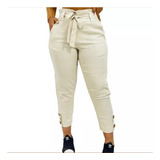 Calca Feminina Linho Jogger