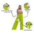 Calça  Feminina Pantalona  Forrada Confortavel Cos Alto