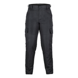 Calça Feminina Preta Poly Ripstop 6 Bolsos Com Ajustes