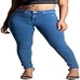 Calça Feminina Sawary Jeans Levanta Bumbum Premium Elastano Confortável Lycra 42