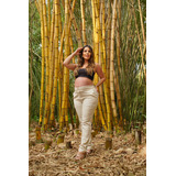 Calça Gestante Linho Social Com Regulagem Barriga 