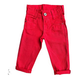 Calca Infantil Vermelha Jeans