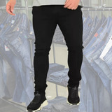 Calça Jeans Black Plus Size Masculina Com Elastano Casual