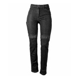 Calça Jeans Com Proteção Hlx Feminina Penelope Confort Black