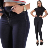 Calça Jeans Cós Alto Skinny Sawary Super Lipo Modeladora Lyc