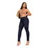 Calça Jeans Escuro Feminina Cintura Alta Premium Casual Luxo