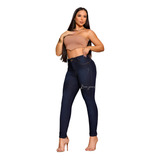 Calca Jeans Escuro Feminina