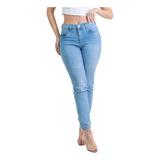 Calça Jeans Feminina Cintura Alta Levanta Bum Bum Sawary Top