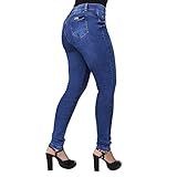 Calça Jeans Feminina Empina Bumbum Skinny Jeans Escuro/42