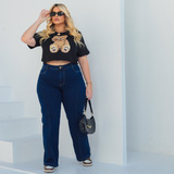 Calca Jeans Feminina Plus