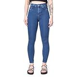 Calça Jeans Feminina Sawary Heart Azul - 40