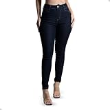 Calça Jeans Feminina Sawary Levanta Bumbum Elastano Lycra Confortável Moda Feminina Bonita (as2, Waist, Numeric_36, Slim, Regular)