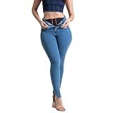 Calça Jeans Feminina Super Lipo Sawary Cinta Modeladora Lycra Premium Elastano Original (br, Cintura, 40, Slim, Regular, Azul)
